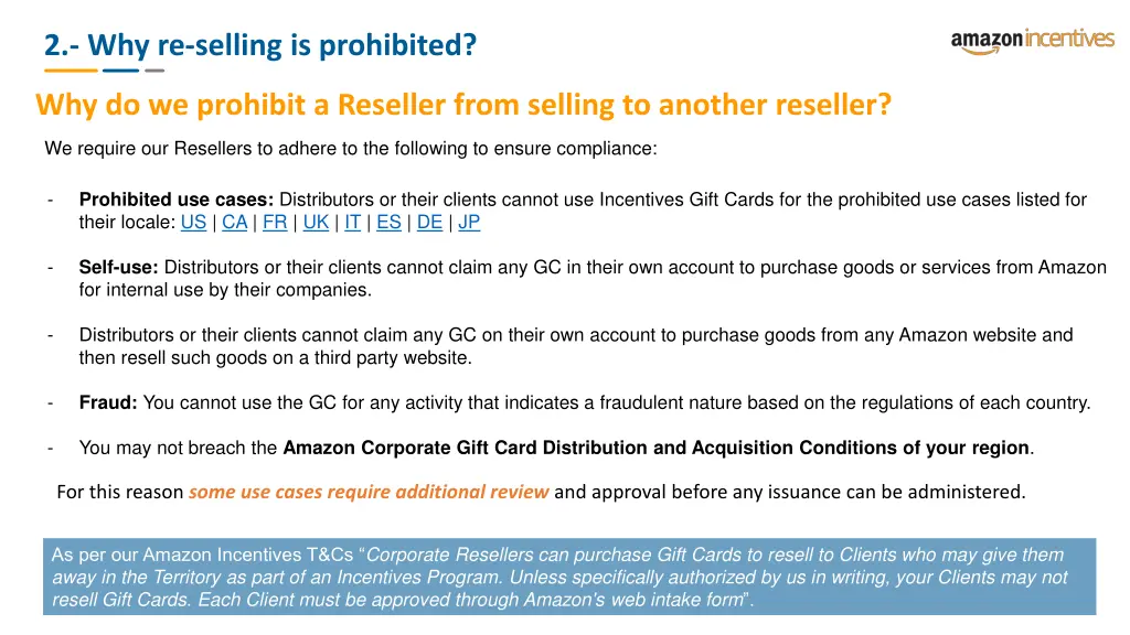 2 why re selling is prohibited