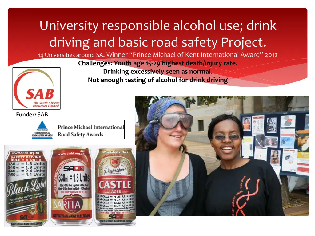 university responsible alcohol use drink driving