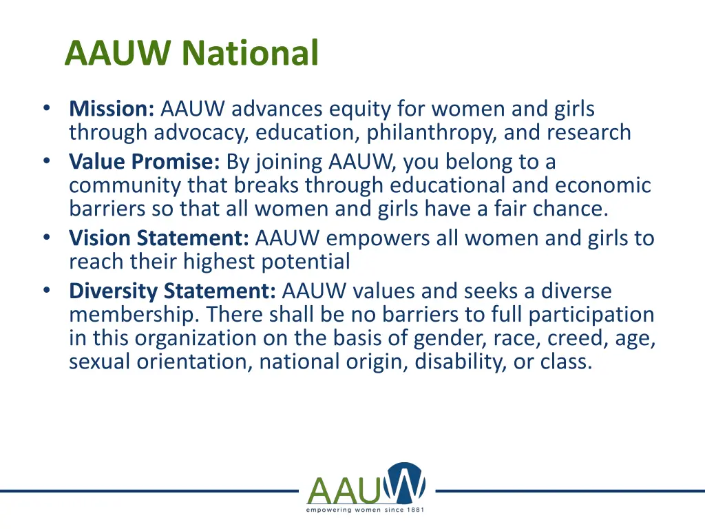 aauw national