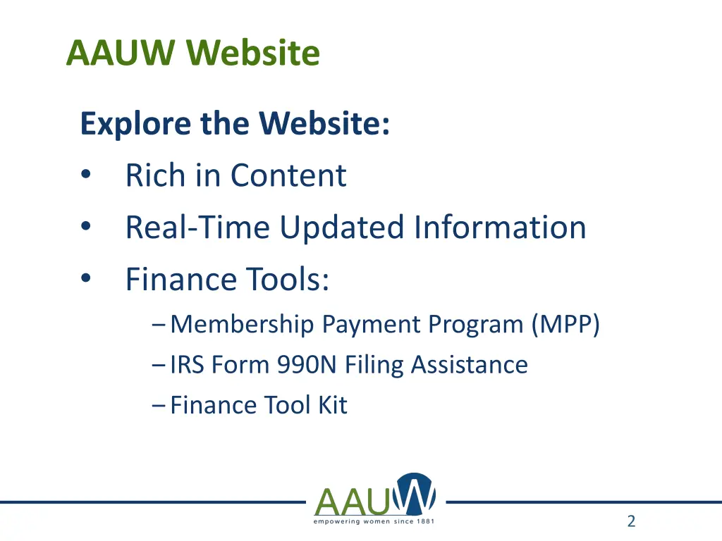 aauw website