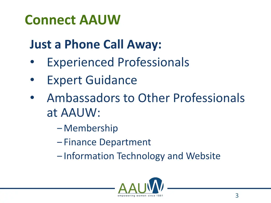 connect aauw