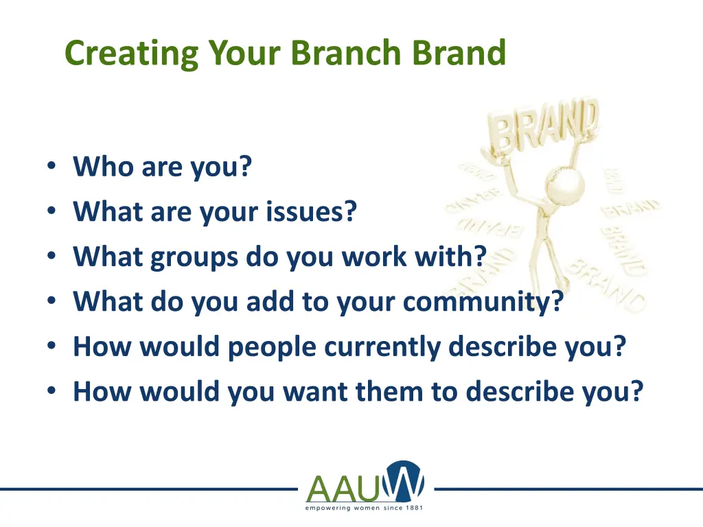 creating your branch brand