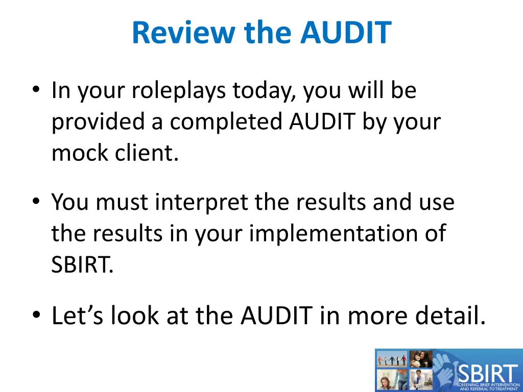 review the audit