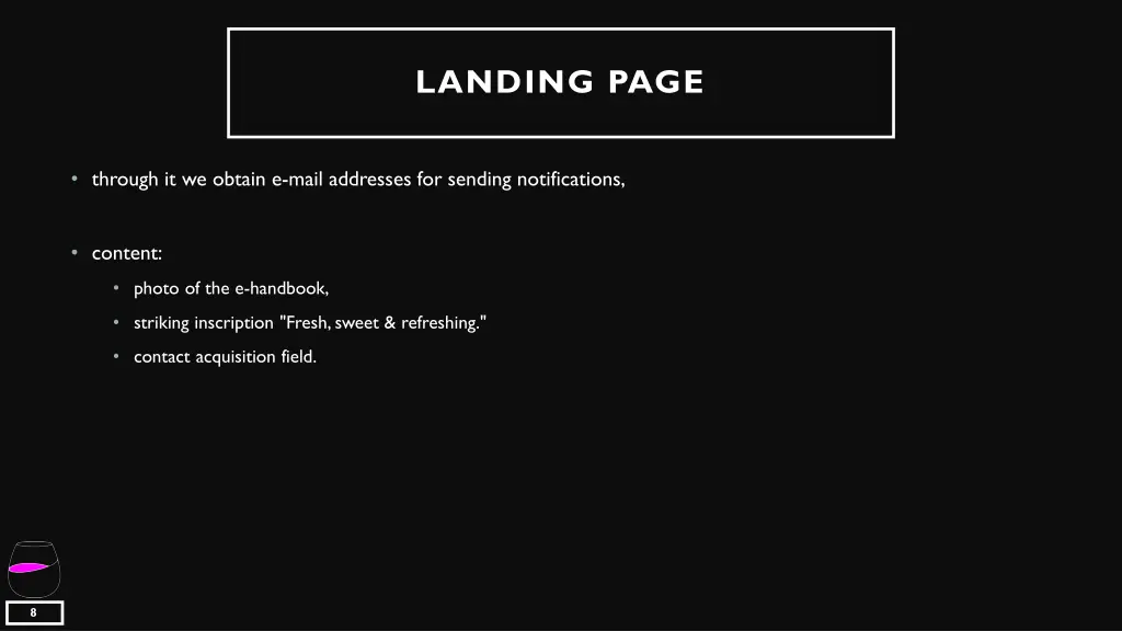 landing page