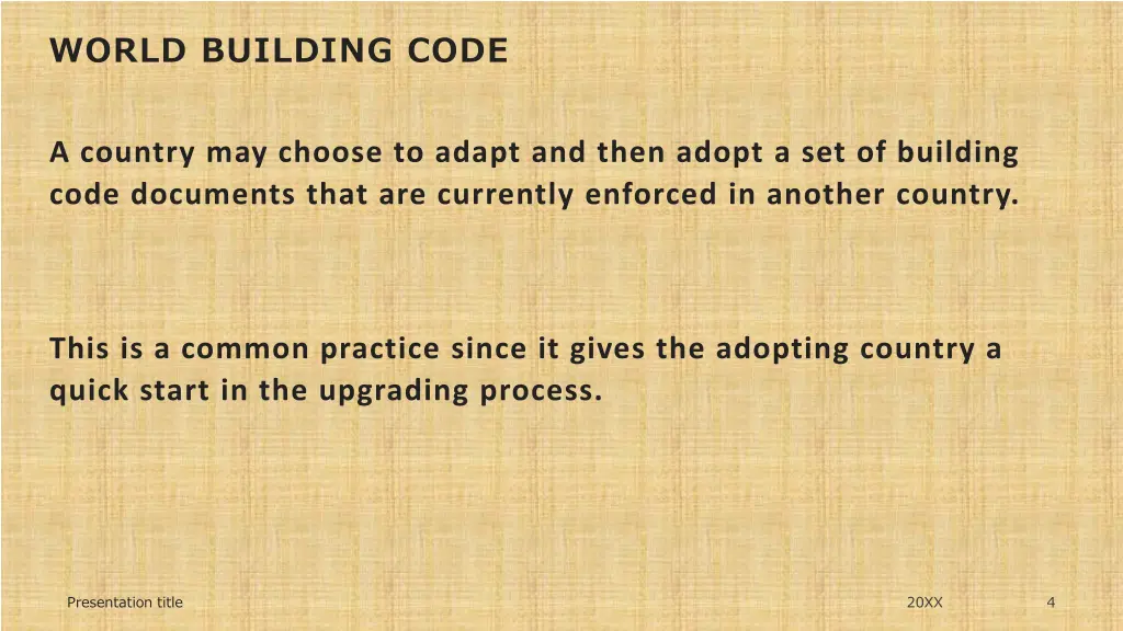 world building code 2