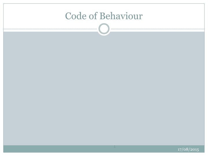 code of behaviour