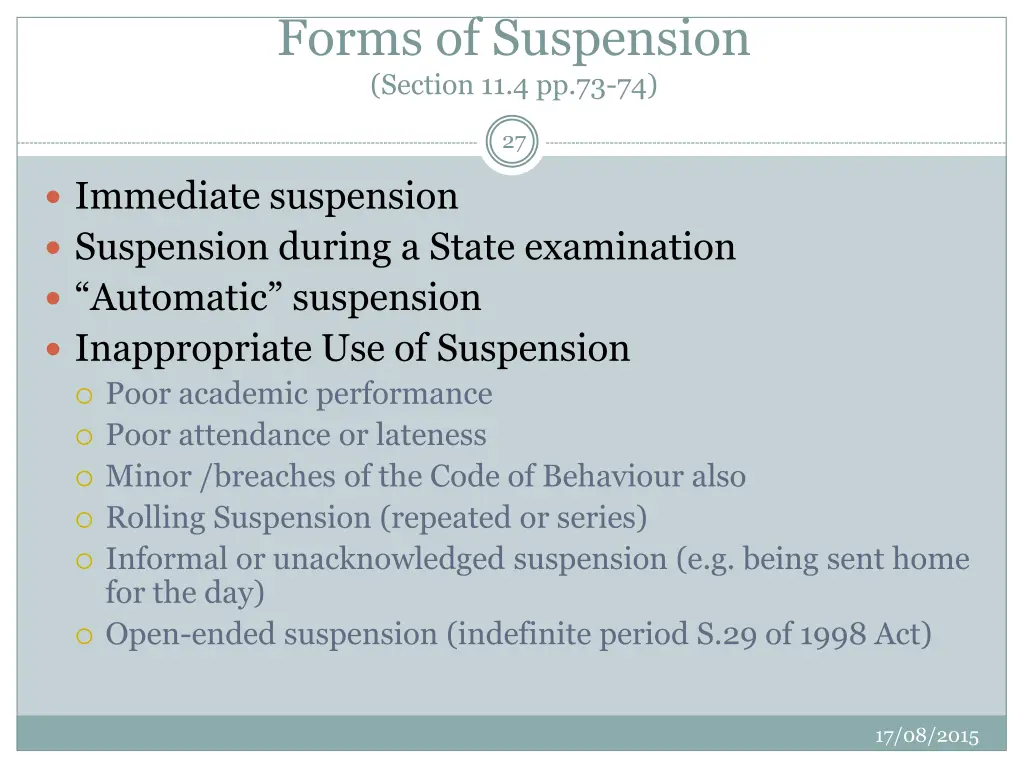 forms of suspension section 11 4 pp 73 74