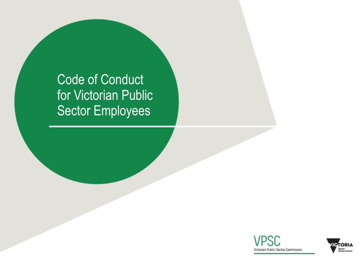 code of conduct for victorian public sector