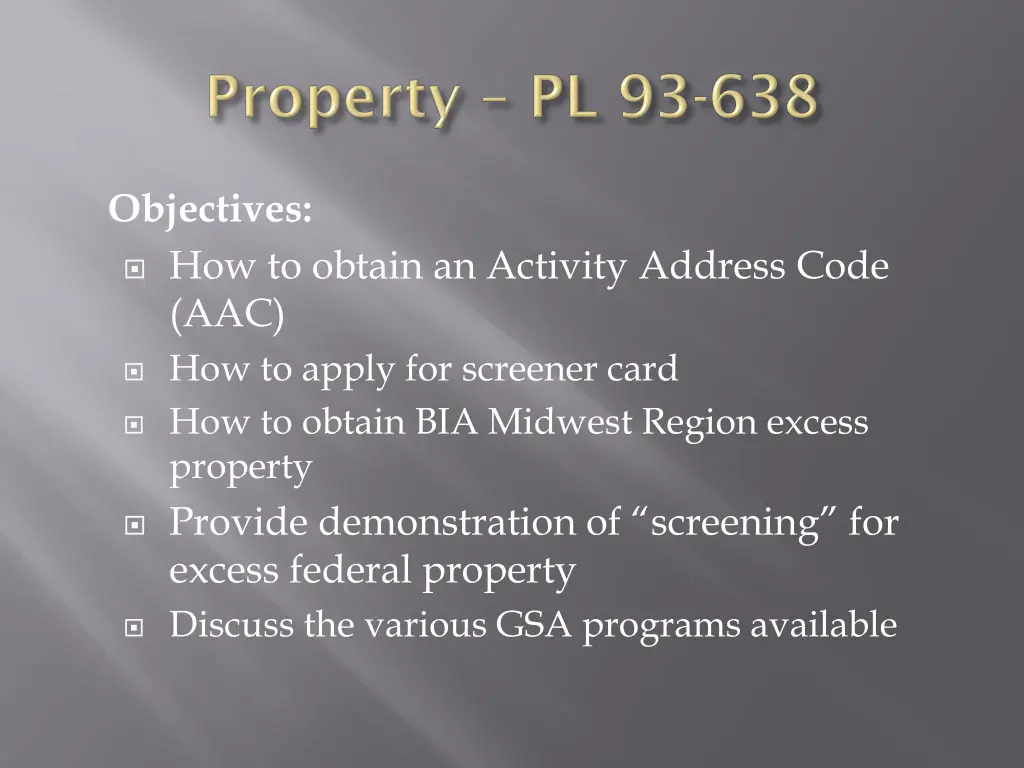 objectives how to obtain an activity address code