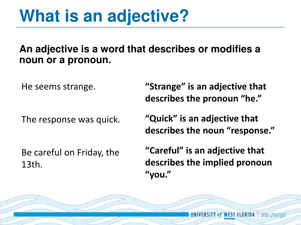 what is an adjective