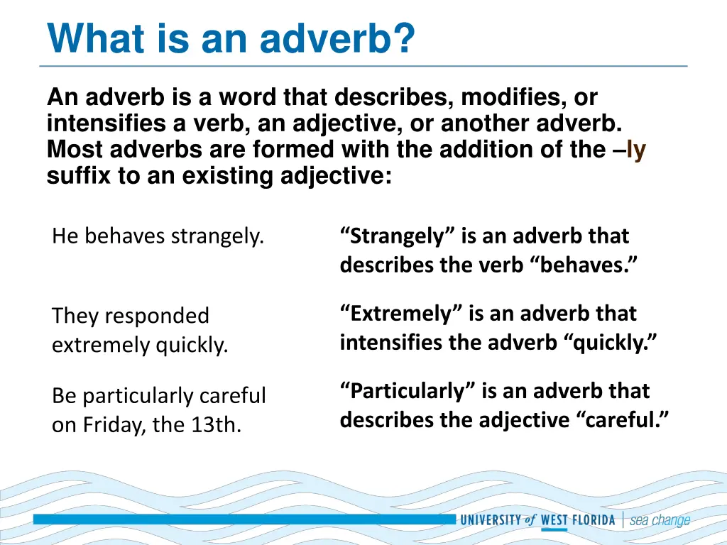 what is an adverb