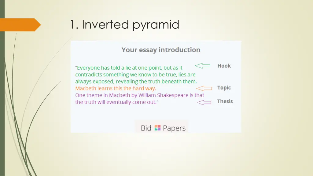 1 inverted pyramid