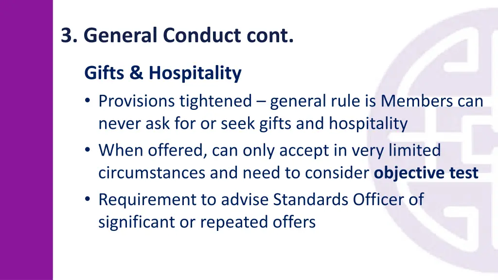 3 general conduct cont 1