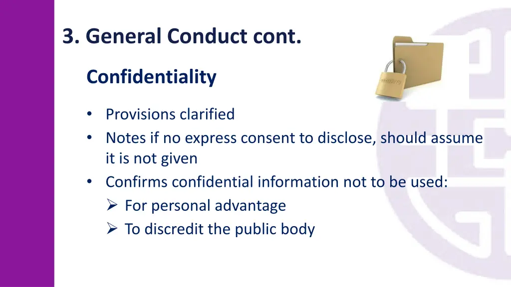 3 general conduct cont 2