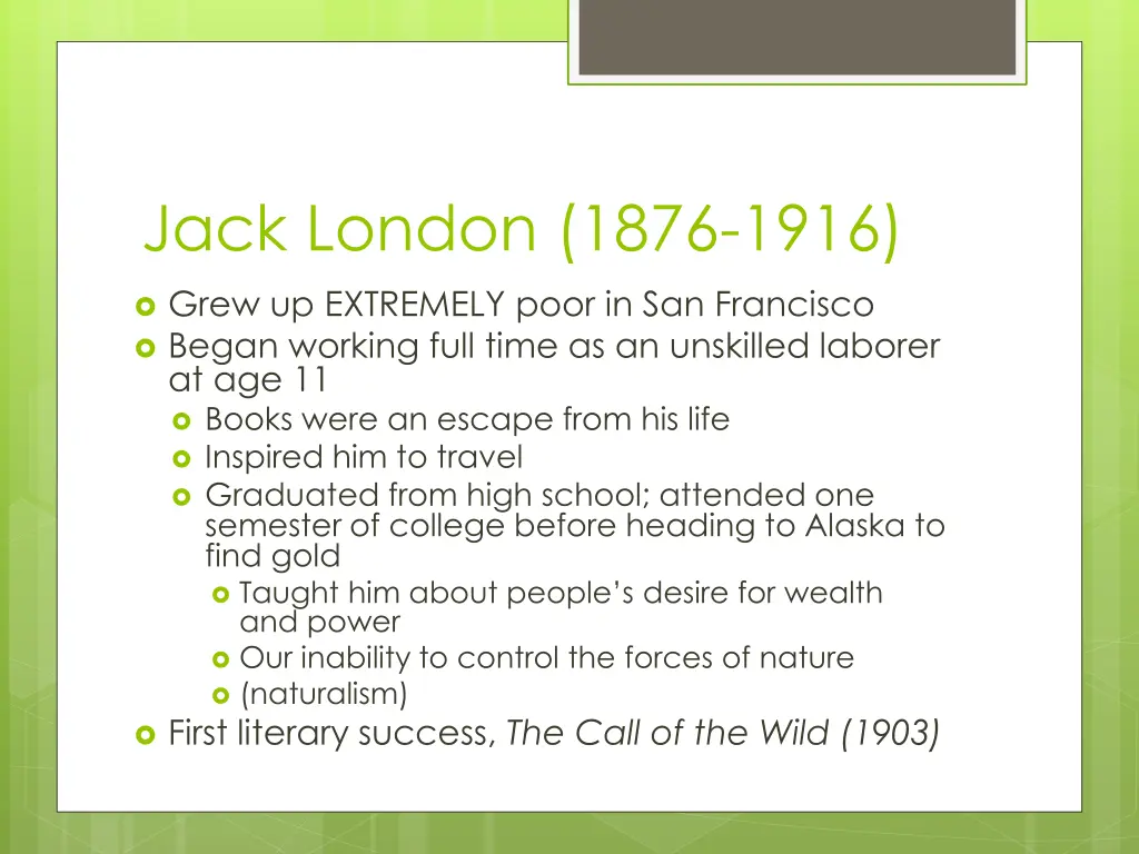 jack london 1876 1916