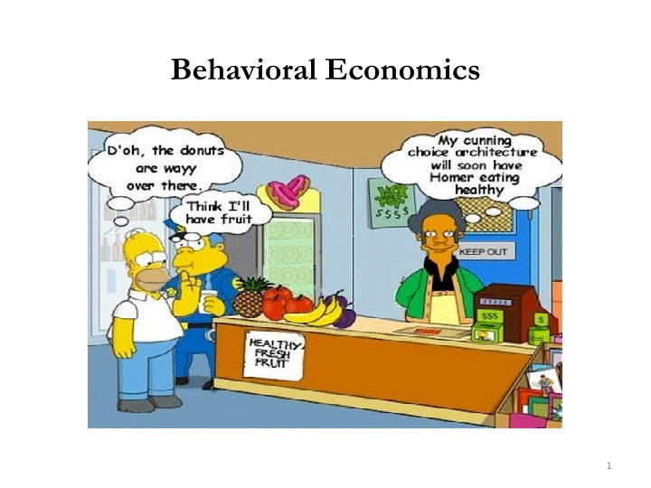 behavioral economics