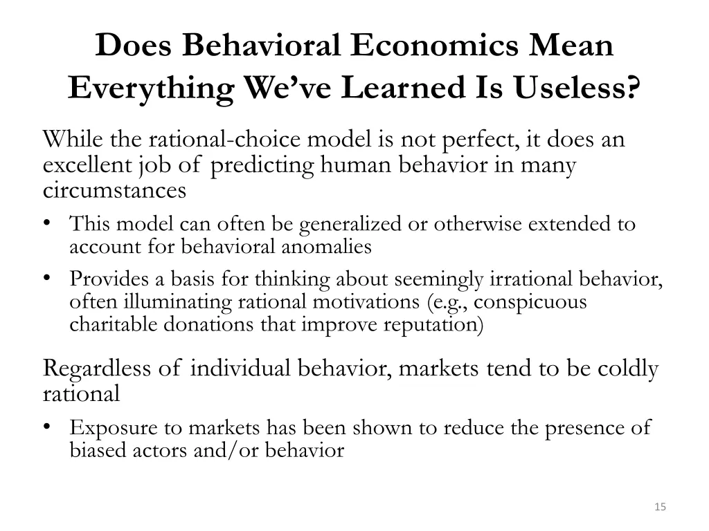 does behavioral economics mean everything