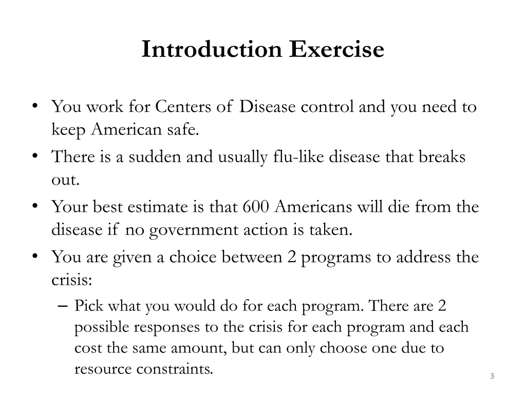 introduction exercise