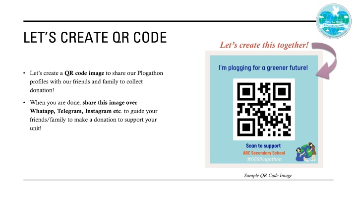 let s create qr code