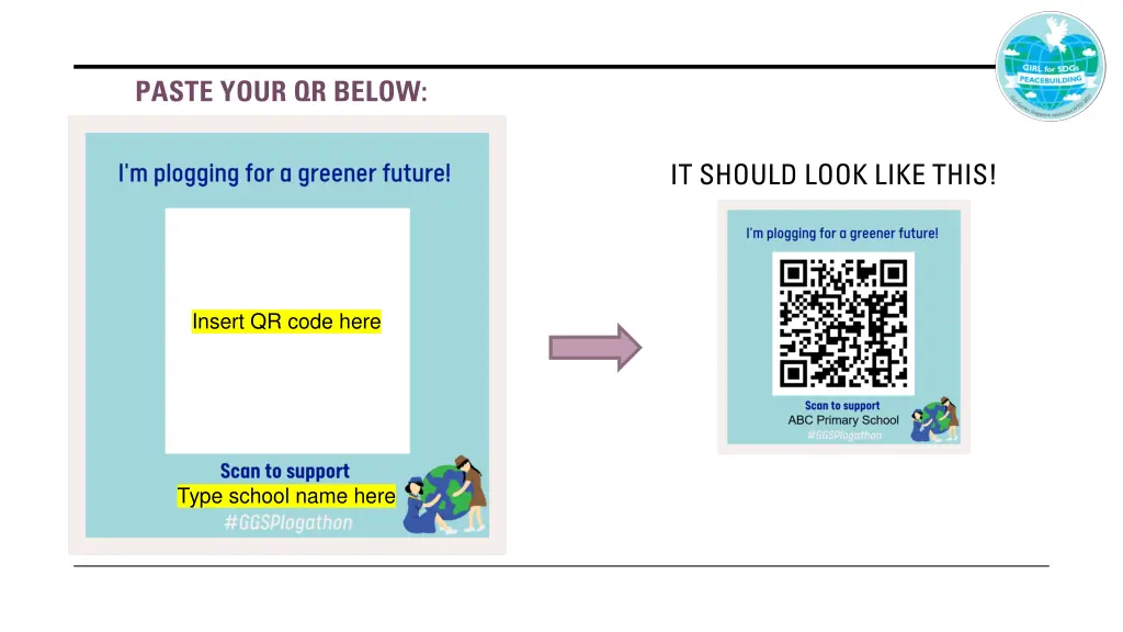 paste your qr below