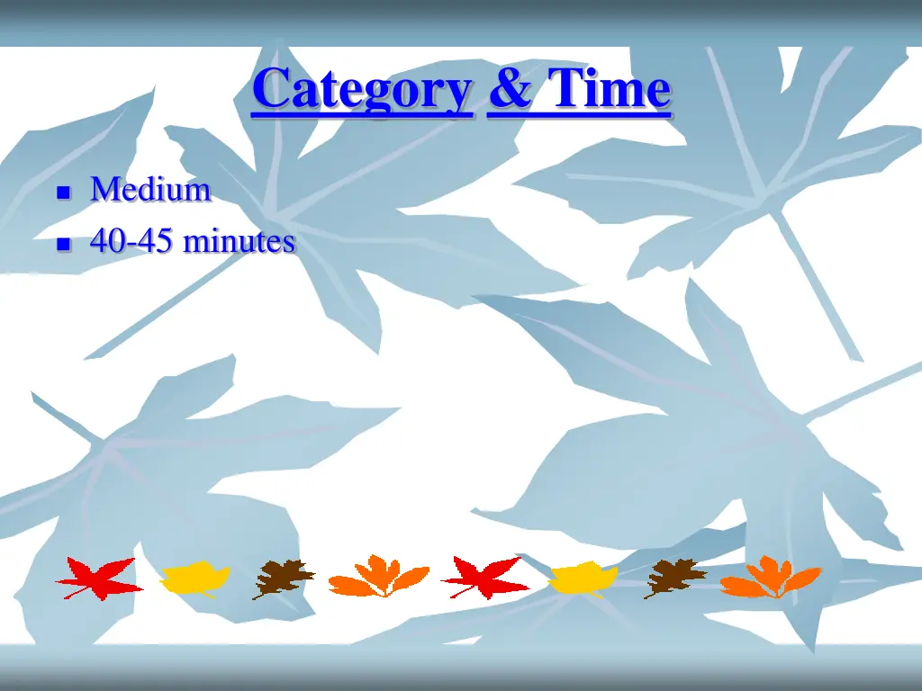 category time