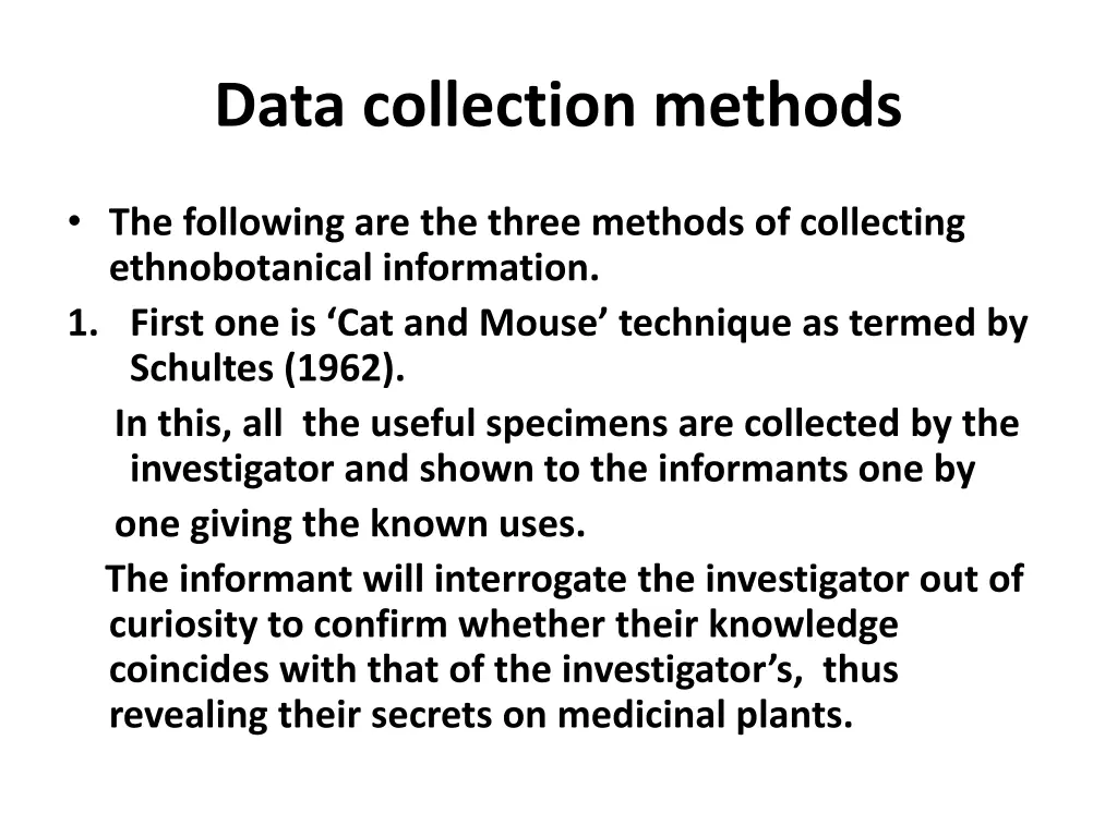 data collection methods