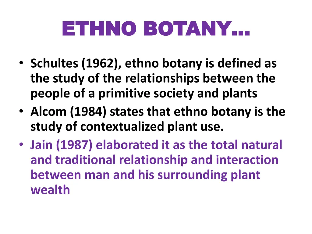 ethno botany ethno botany 2