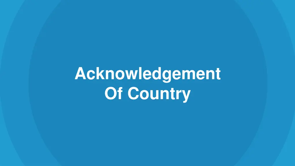 acknowledgement of country