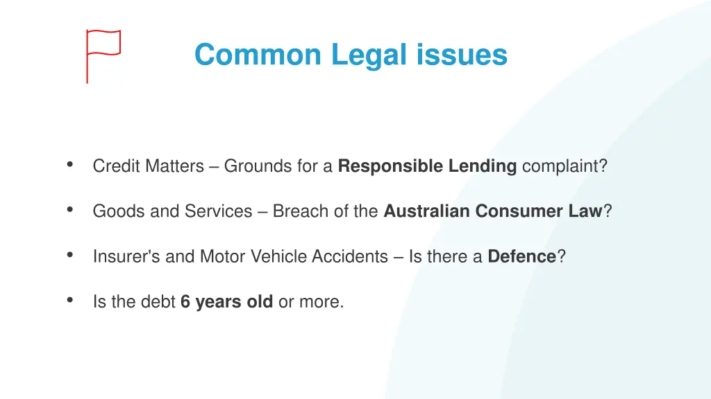 common legal issues