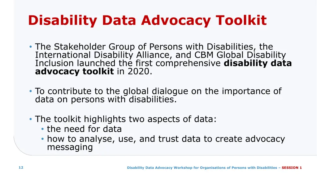 disability data advocacy toolkit