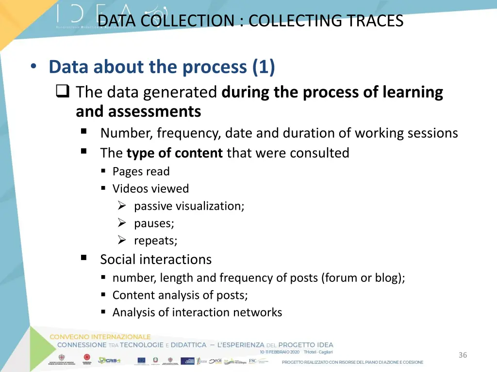 data collection collecting traces 1