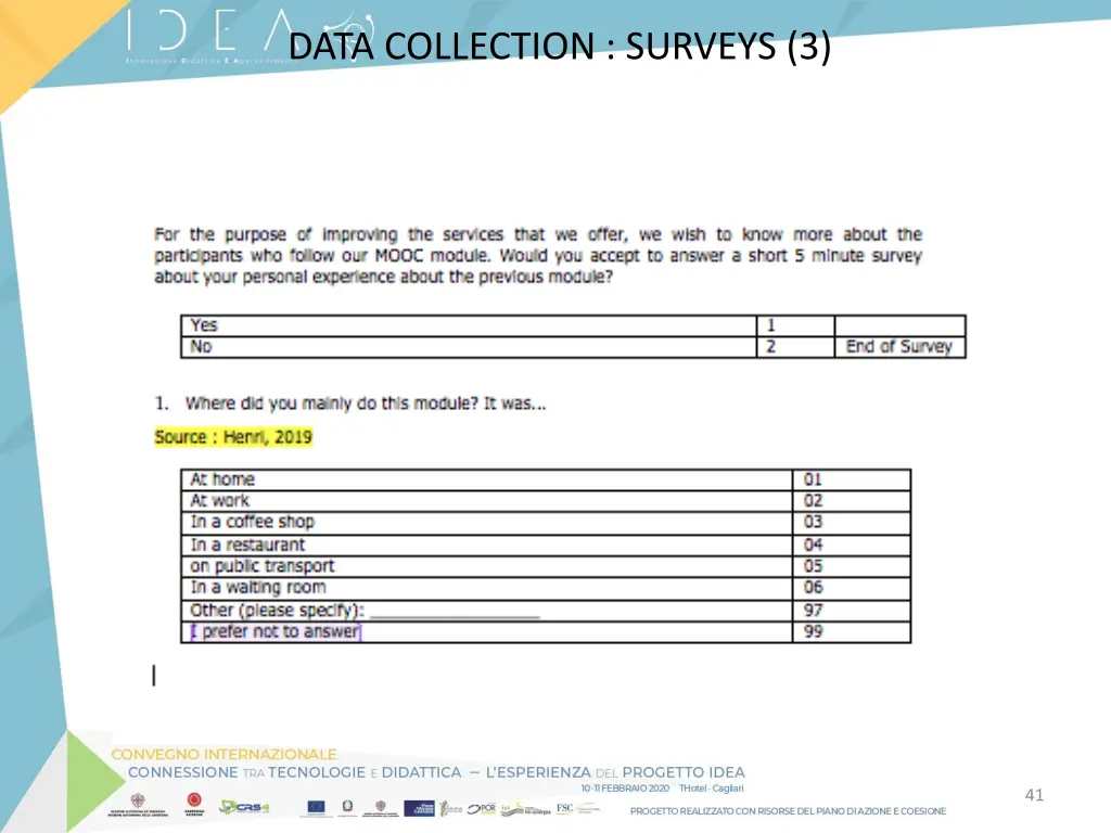 data collection surveys 3