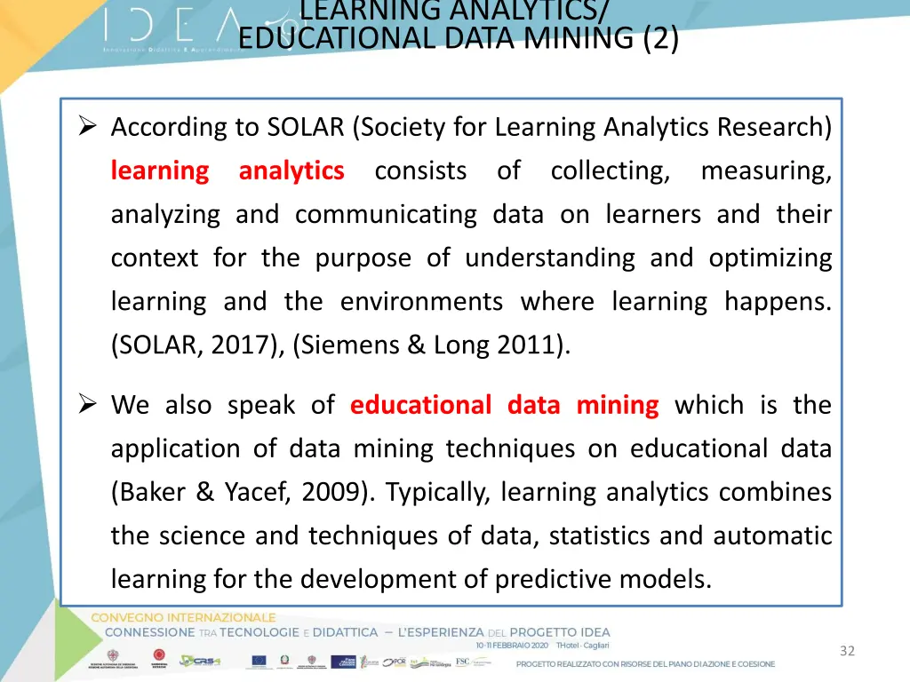 learning analytics educational data mining 2