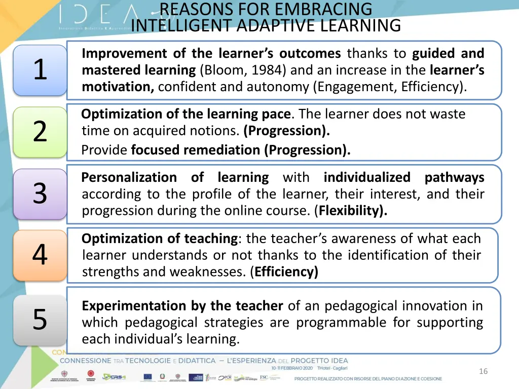 reasons for embracing intelligent adaptive