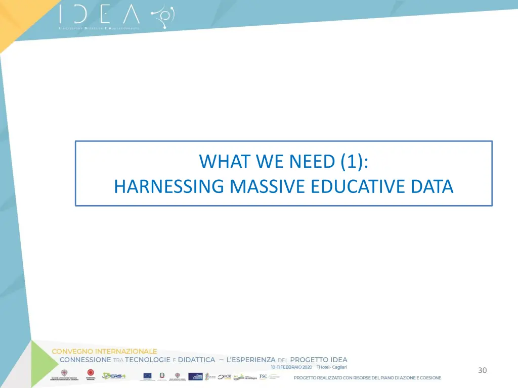 what we need 1 harnessing massive educative data