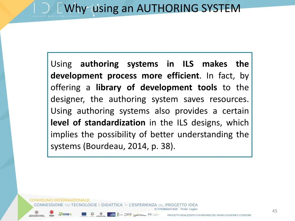 why using an authoring system