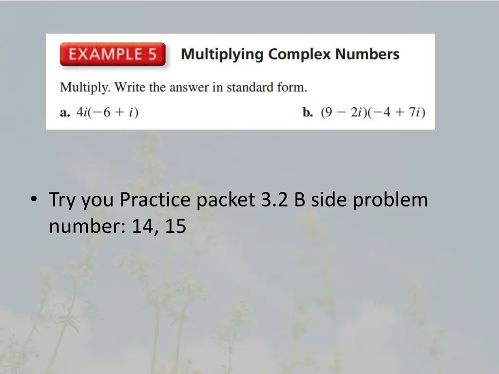 try you practice packet 3 2 b side problem number 1