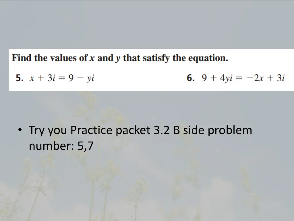 try you practice packet 3 2 b side problem number