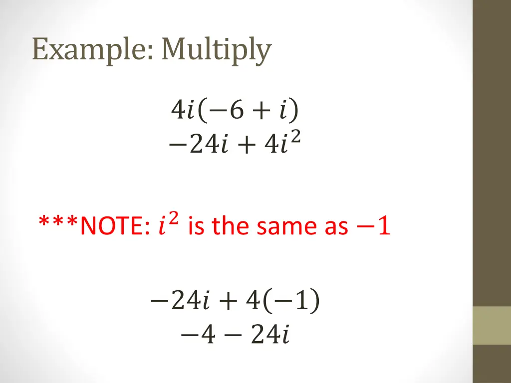 example multiply