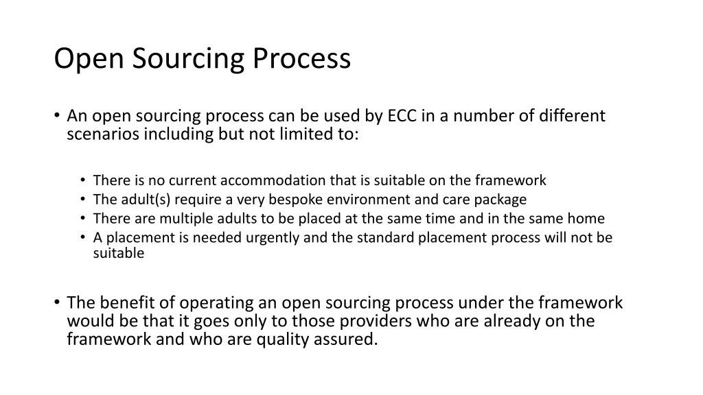 open sourcing process