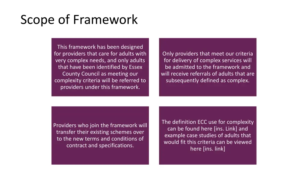 scope of framework