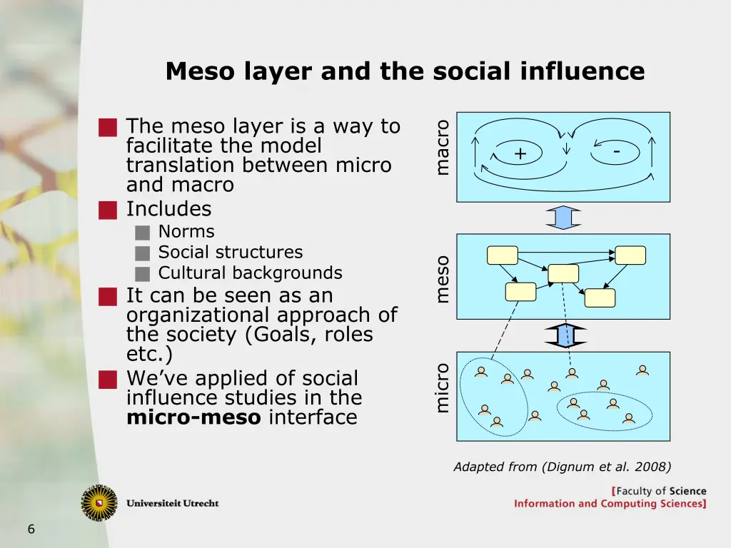 meso layer and the social influence