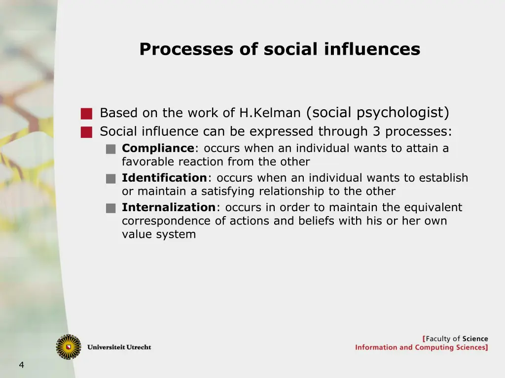 processes of social influences