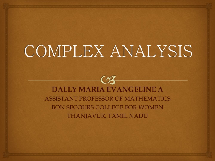 complex analysis