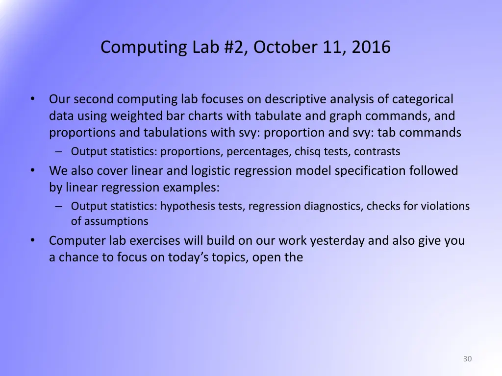 computing lab 2 october 11 2016