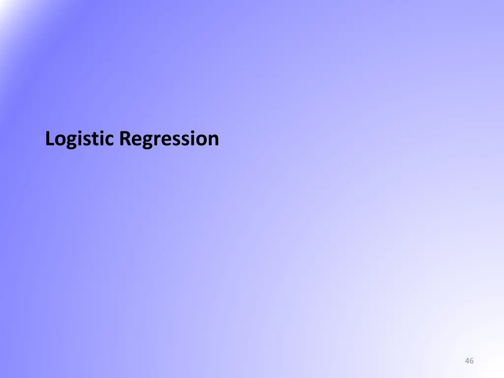 logistic regression