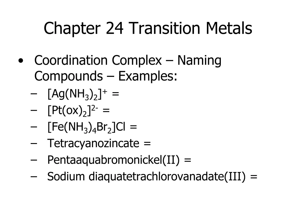 chapter 24 transition metals 10