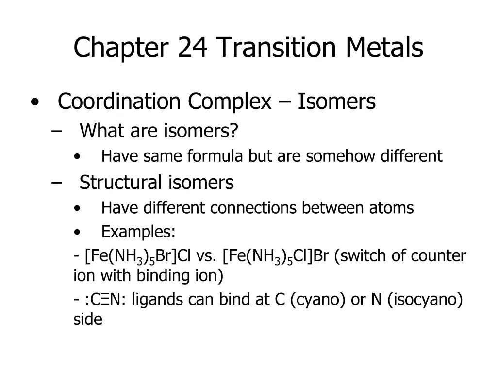 chapter 24 transition metals 11