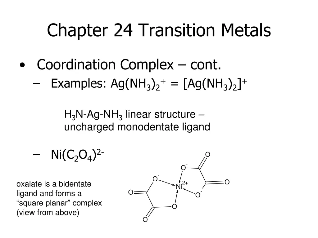 chapter 24 transition metals 2