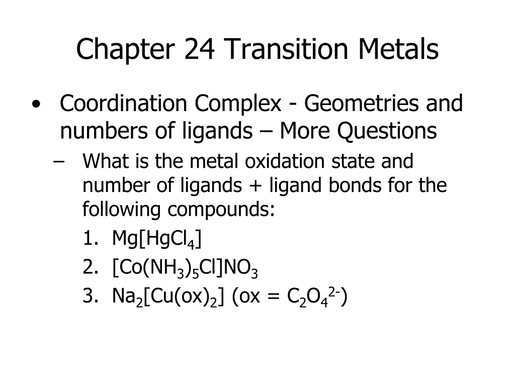 chapter 24 transition metals 6